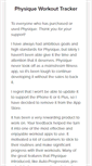 Mobile Screenshot of physiqueapp.com